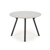 Jídelní stůl Balrog kulatý, šedá / černá (Barva šedá)