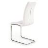 Jídelní židle Genesis, bílá / stříbrná (Barva bílá)