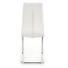 Jídelní židle Genesis, bílá / stříbrná (Barva bílá)