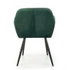Jídelní židle Shani, zelená / černá (Barva zelená)