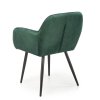 Jídelní židle Shani, zelená / černá (Barva zelená)