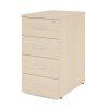 Kontejner Impress 40,6 x 60 cm - 4 zásuvky (ke stolu Impress 76 cm), javor (Barva javor)