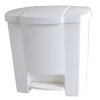 Odpadkový koš otevíraný nožním pedálem bílý 28 l, bílá (Barva bílá)