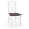 Jídelní židle Darius II - výprodej, tmavý ořech / bílá (Barva bílá)