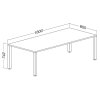 Jednací stůl ProOffice 180 x 80 cm, buk (Barva buk)