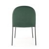 Jídelní židle Ulric, zelená / černá (Barva zelená)