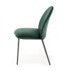 Jídelní židle Ulric, zelená / černá (Barva zelená)