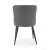 Jídelní židle Kurt, šedá / černá (Barva šedá)