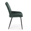 Jídelní židle Thesia, zelená / černá (Barva zelená)