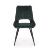 Jídelní židle Thesia, zelená / černá (Barva zelená)