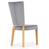 Jídelní židle Rois, šedá / dub medový (Barva šedá)