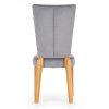Jídelní židle Rois, šedá / dub medový (Barva šedá)