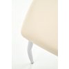 Jídelní židle Morgan, krémová / stříbrná (Barva šedá)