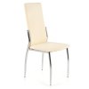 Jídelní židle Morgan, krémová / stříbrná (Barva šedá)