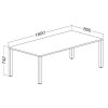 Jednací stůl ProOffice 160 x 80 cm, buk (Barva buk)