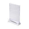 Stojánek na letáky typu T na výšku, formát A5, čirá (Barva čirá)