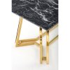Jídelní stůl Rivas, černý mramor / zlatá (Barva zlatá || černý mramor)