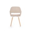 Jídelní židle Leroy, béžová / buk (Barva šedá)