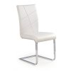 Jídelní židle Amelia, bílá / stříbrná (Barva bílá)