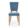 Jídelní židle Wenanty, modrá / dub medový (Barva modrá)