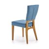Jídelní židle Wenanty, modrá / dub medový (Barva modrá)