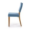 Jídelní židle Wenanty, modrá / dub medový (Barva modrá)