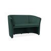 Pohovka Cuba Velvet, dvojsedák, šedá (Barva šedá)