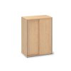 Střední skříň s posuvnými dveřmi ProOffice 80 x 45 x 106,3 cm, ořech (Barva ořech)
