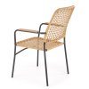 Jídelní židle Baltar, ratan / černá (Barva ratan)