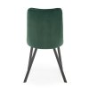 Jídelní židle Nyx, zelená / černá (Barva zelená)