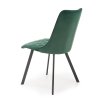 Jídelní židle Nyx, zelená / černá (Barva zelená)