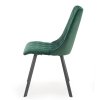 Jídelní židle Nyx, zelená / černá (Barva zelená)