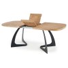 Jídelní stůl Veldon, dub / černá (Barva dub)