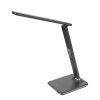 LED stolní lampička s displejem, hnědá (Barva hnědá)