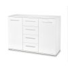 Komoda Lima IV, bílá / dub sonoma (Barva bílá || dub sonoma)