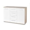 Komoda Lima IV, bílá / dub sonoma (Barva bílá || dub sonoma)