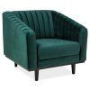 Křeslo Asprey Velvet, šedá / černá (Barva šedá)