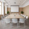Konferenční židle Design - šedé nohy, černá (Barva černá)