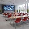 Konferenční židle Design - šedé nohy, černá (Barva černá)