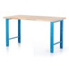 Výškově nastavitelný dílenský stůl Basic, 150 x 80 cm, modrá - ral 5012 (Barva modrá - ral 5012)