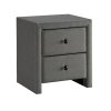 Noční stolek Prima 2, šedá (Barva šedá)