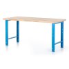 Výškově nastavitelný dílenský stůl Basic, 170 x 80 cm, modrá - ral 5012 (Barva modrá - ral 5012)