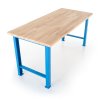 Výškově nastavitelný dílenský stůl Basic, 170 x 80 cm, modrá - ral 5012 (Barva modrá - ral 5012)