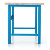 Dílenský stůl Basic s čelní deskou 200 x 80 cm, modrá - ral 5012 (Barva modrá - ral 5012)