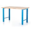 Výškově nastavitelný dílenský stůl Basic, 120 x 80 cm, modrá - ral 5012 (Barva modrá - ral 5012)