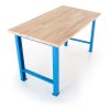 Výškově nastavitelný dílenský stůl Basic, 120 x 80 cm, modrá - ral 5012 (Barva modrá - ral 5012)
