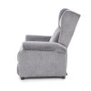 Polohovací křeslo Agustin, šedá (Barva šedá)