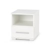 Noční stolek Lima, bílá / dub sonoma (Barva bílá || dub sonoma)