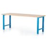 Dílenský stůl Basic, 220 x 80 cm, modrá - ral 5012 (Barva modrá - ral 5012)