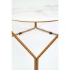 Konferenční stolek Madison, bílá / zlatá (Barva bílá || zlatá || mramor)